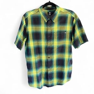 Green and Black Plaid Shirt by DC